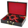 KinkHarness Coffret BDSM Luxury Noir-Rouge 8 Pièces